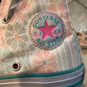 Girls Converse Hi Tops- Size 2